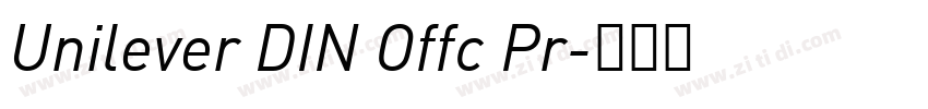 Unilever DIN Offc Pr字体转换